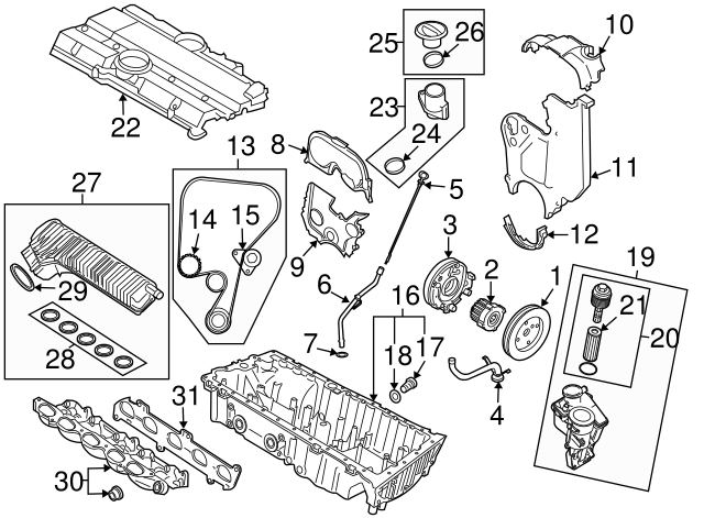 OEM Volvo Oil Filters C30 C70 S40 S60 V50 V60 2004-2013 (8692305) X1