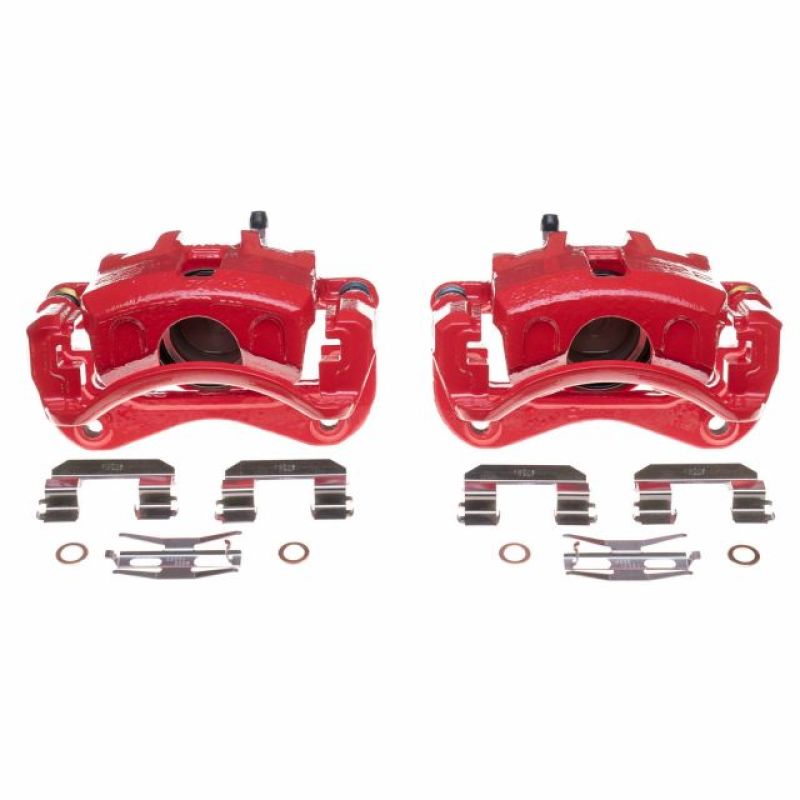 Power Stop 03-05 Hyundai Elantra Front Red Calipers - Pair PowerStop