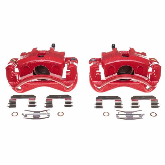 Power Stop 03-05 Hyundai Elantra Front Red Calipers - Pair PowerStop