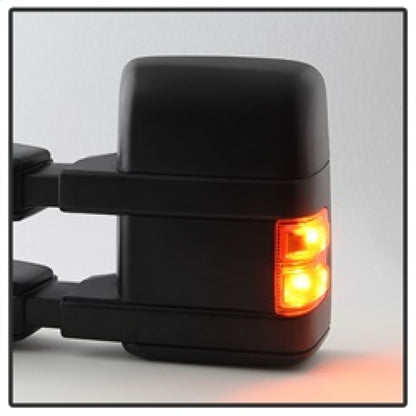 Xtune Ford Superduty 08-15 L&R Extendable Power Heated Adjust Mirror Amber MIR-FDSD08S-PW-AM-SET SPYDER