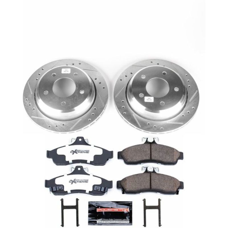 Power Stop 94-96 Chevrolet Caprice Rear Z26 Street Warrior Brake Kit PowerStop