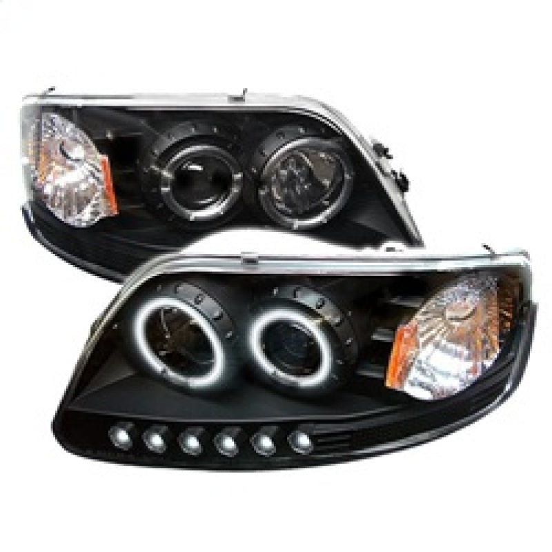 Spyder Ford F150 97-03/Expedition 97-02 1PC Projector - CCFL Halo LED Blk PRO-YD-FF15097-1P-CCFL-BK SPYDER