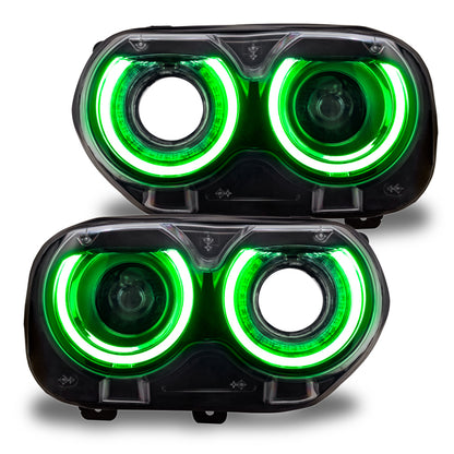 Oracle 15-21 Dodge Challenger RGB+W Headlight DRL Upgrade Kit - ColorSHIFT 2 ORACLE Lighting