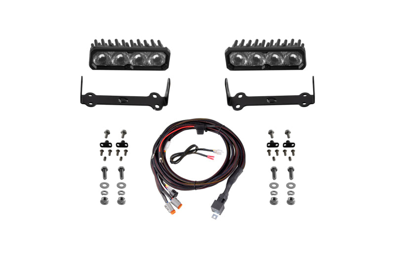 Diode Dynamics 2014-2024 Toyota 4Runner SS6 Sport LED Kit White Driving 6000K