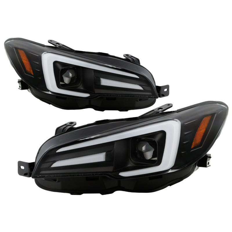 Spyder Subaru Impreza WRX 15-20 Halogen Model Projector Headlights - Black PRO-YD-SWRX15SI-SBSEQ-BK SPYDER