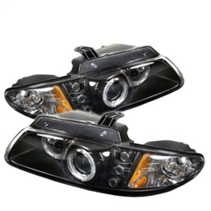 Spyder Dodge Caravan/Grand Caravan 96-00 Projector Headlights LED Halo LEDs- Blk PRO-YD-DC96-BK SPYDER