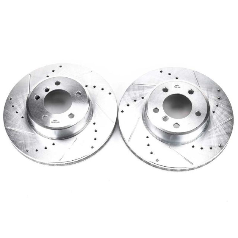 Power Stop 04-06 BMW 525i Front Evolution Drilled & Slotted Rotors - Pair PowerStop
