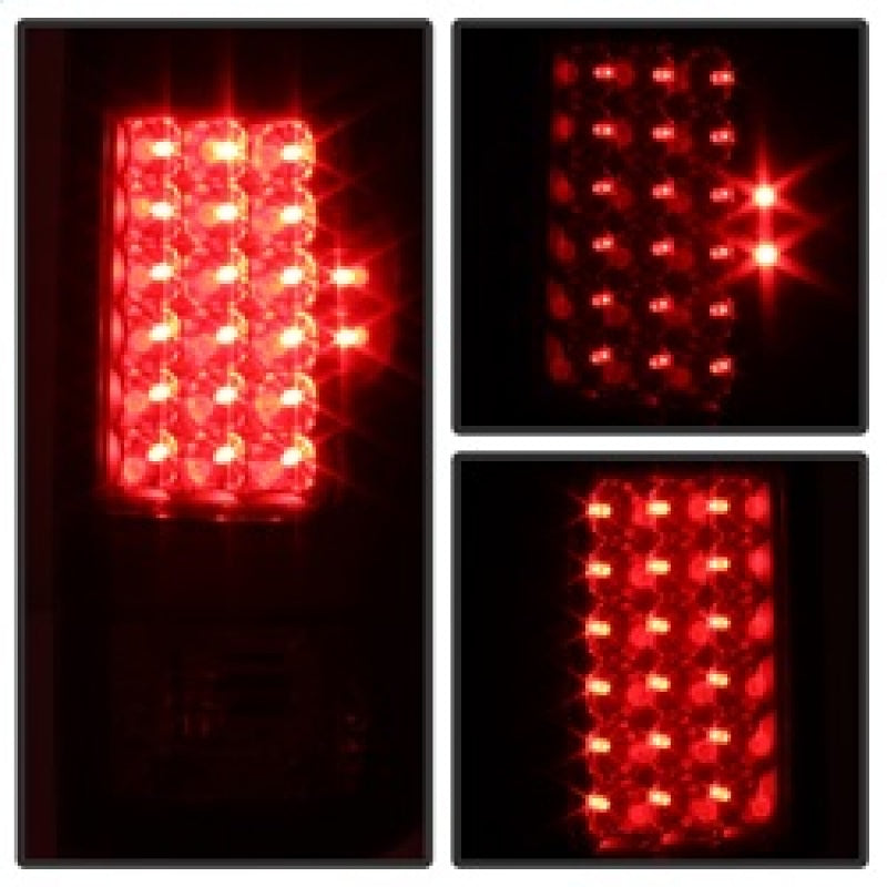 Xtune Ford F250/350/450/550 Super Duty 99-07 LED Tail Lights Black Smoke ALT-JH-FF15097-LED-BKSM SPYDER