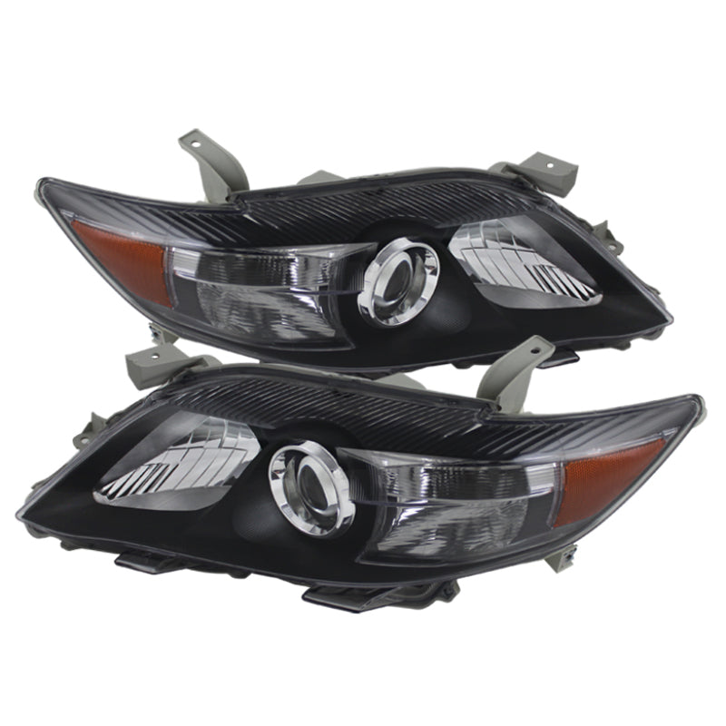 Xtune Toyota Camry 10-11 ( USa Built/Nal ) Amber Projector Headlights Black HD-JH-TCAM10-AM-BK SPYDER