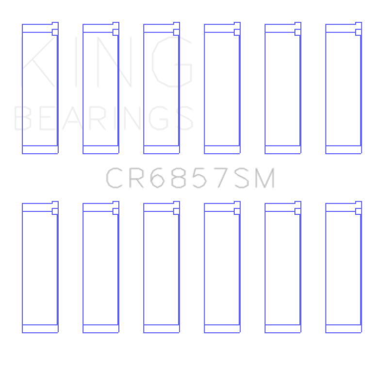 King Engine Bearings Chrysler Pentastar 3.6L Erb V6 (Size +0.25mm) Connecting Rod Bearing Set King Engine Bearings
