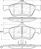 StopTech Premium Ceramic Brake Pads - 308.10473