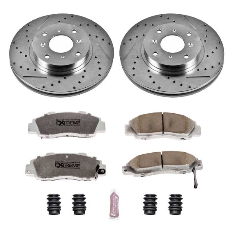 Power Stop 93-96 Honda Prelude Front Z26 Street Warrior Brake Kit PowerStop