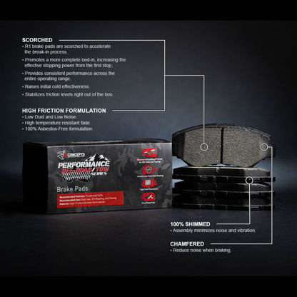 R1 99-04 Jeep Grand Cherokee Front Off-Road/Tow Brake Pads