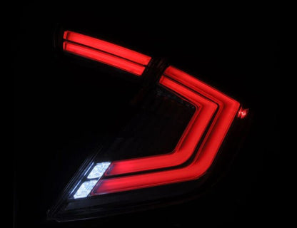 AlphaRex 676030 16-21 Honda Civic Hatchback / Type-R FK8 Nova-Series LED Tail Lights (Pair) - Clear