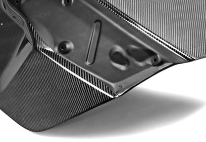 Seibon OEM-style carbon fiber trunk lid for 2012-2015 Honda Civic 2DR - TL1213HDCV2D