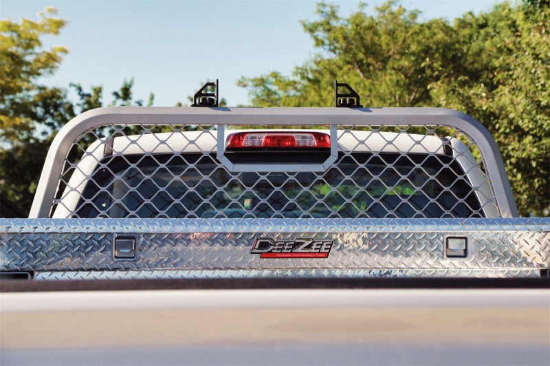 Deezee 99-16 Ford SuperDuty Cargo Management Cab Rack - Aluminum Mesh