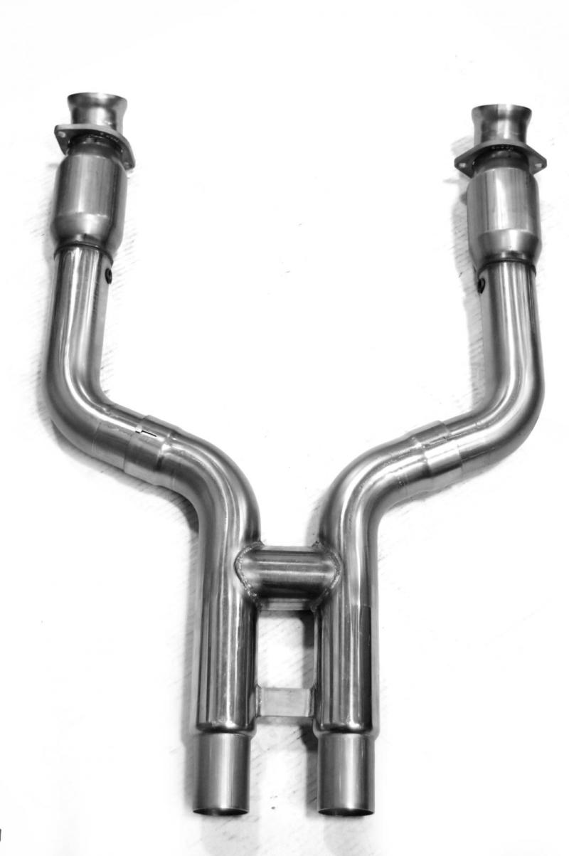 Kooks 07-10 Ford Shelby GT-500 5.4L 4V 3in x 2 1/2in OEM Cat SS H-Pipe Kooks HDR Req Kooks Headers