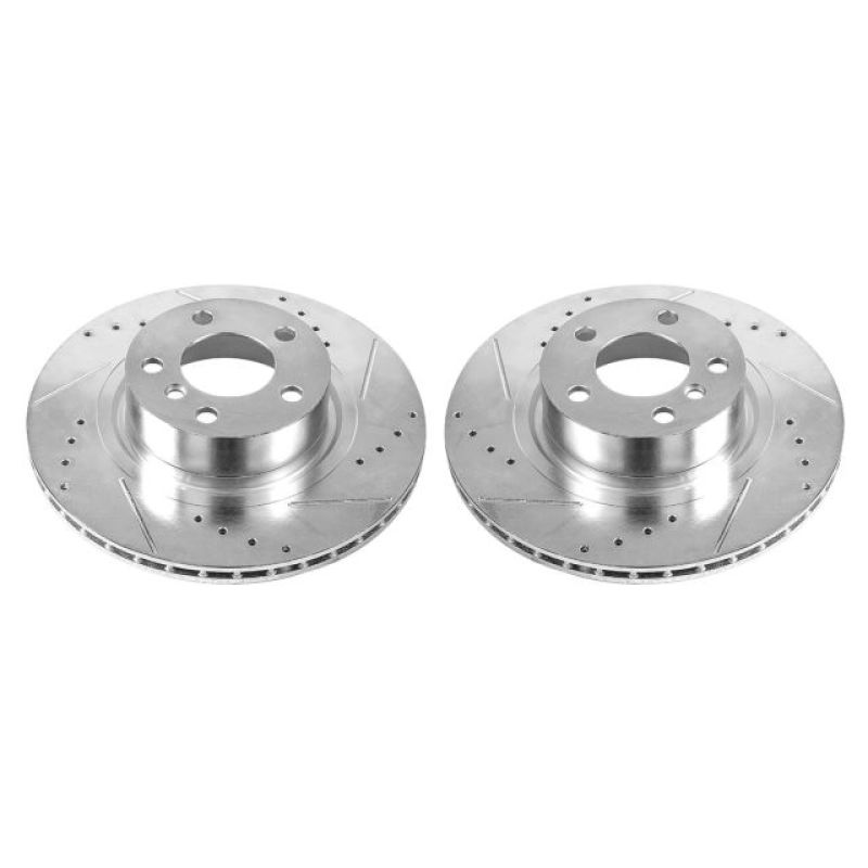 Power Stop 11-17 BMW X3 Rear Evolution Drilled & Slotted Rotors - Pair PowerStop