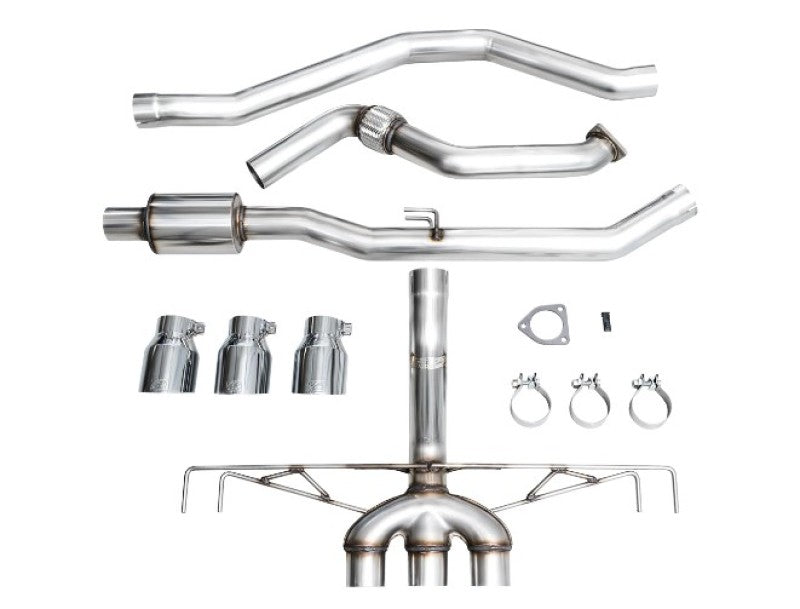 AWE Tuning 2023 Honda Civic Type R FL5 Track Edition Exhaust w/ Triple Chrome Silver Tips AWE Tuning