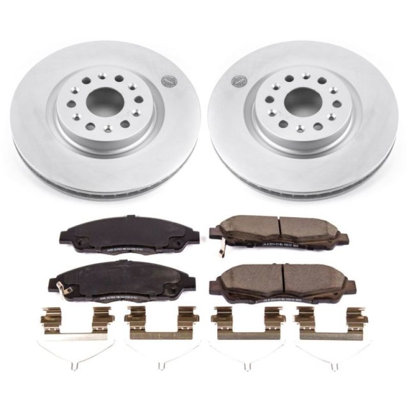 Power Stop 17-18 Cadillac XT5 Front Z17 Evolution Geomet Coated Brake Kit PowerStop