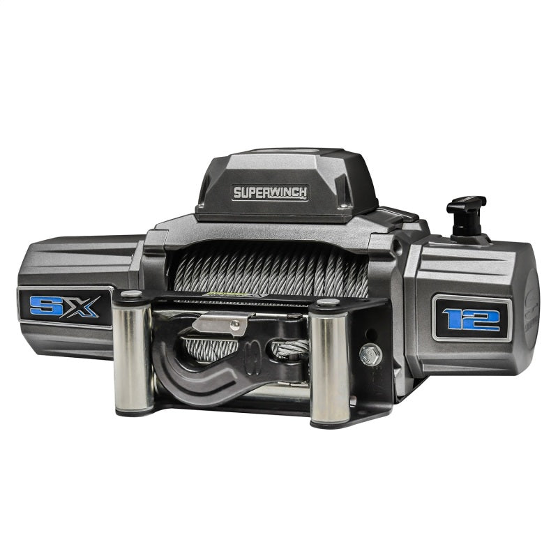 Superwinch 12000 LBS 12 VDC 3/8in x 85ft Wire Rope SX 12000 Winch - Graphite Superwinch