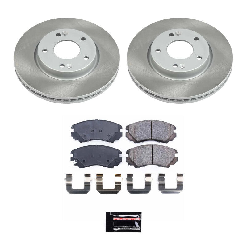 Power Stop 05-10 Kia Sportage Front Semi-Coated Rotor Kit PowerStop