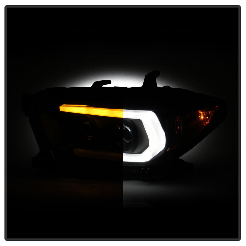 Spyder Toyota Tacoma 16-18 (TRD Model Only) Projector Headlights Black Smoke PRO-YD-TT16V1-SEQ-BSM SPYDER