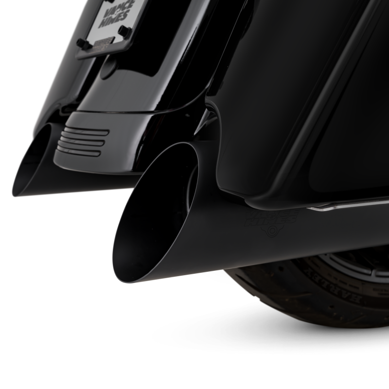 Vance & Hines HD Touring Backslash 450 Slip-on Exhaust - Wrinkle Black