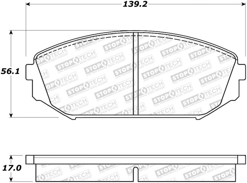 StopTech Premium Ceramic Brake Pads - 308.07930