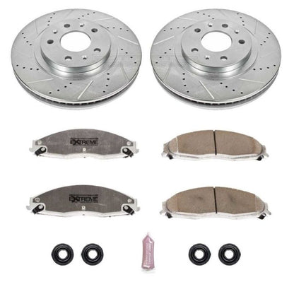 Power Stop 03-07 Cadillac CTS Front Z26 Street Warrior Brake Kit PowerStop