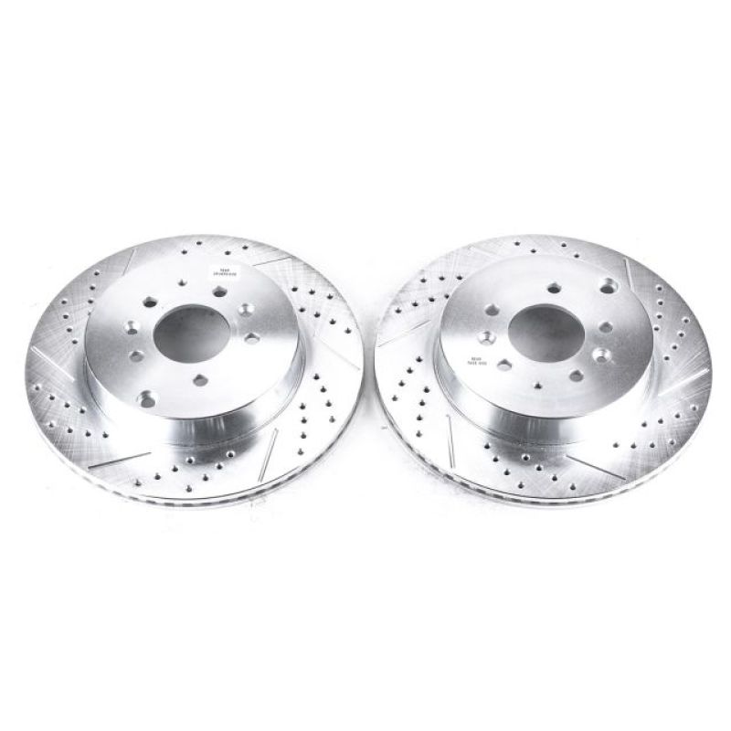 Power Stop 07-15 Mazda CX-9 Rear Evolution Drilled & Slotted Rotors - Pair PowerStop