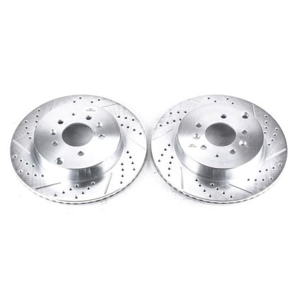 Power Stop 07-15 Mazda CX-9 Rear Evolution Drilled & Slotted Rotors - Pair PowerStop