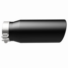 Load image into Gallery viewer, MagnaFlow Tip Stainless Black Coated Single Wall Round Single Outlet 5in Dia 4in Inlet 13in L