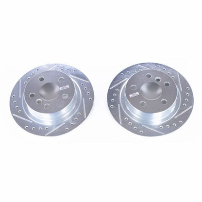 Power Stop 14-18 BMW i3 Rear Evolution Drilled & Slotted Rotors - Pair PowerStop