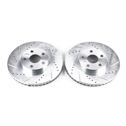 Power Stop 03-08 Pontiac Vibe Front Evolution Drilled & Slotted Rotors - Pair PowerStop