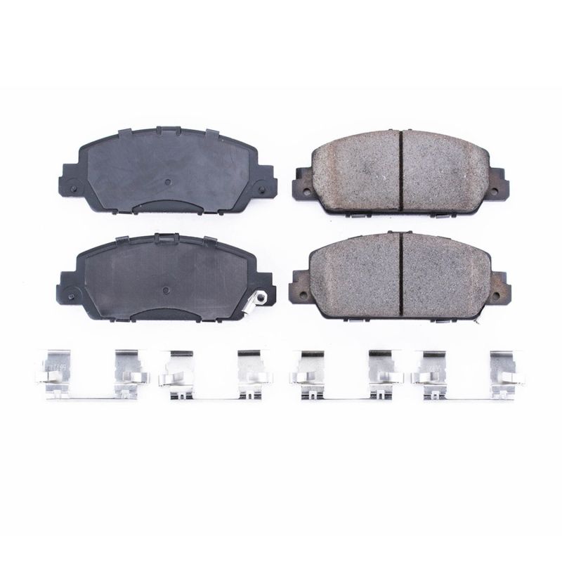 Power Stop 13-19 Honda Accord Front Z17 Evolution Ceramic Brake Pads w/Hardware PowerStop