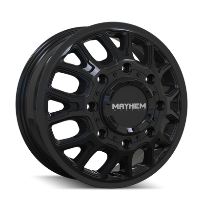 Mayhem 8107D Cogent Dually 17x6.5 / 8x165.1 BP / 125mm Offset / 121.3mm Hub Gloss Black Wheel