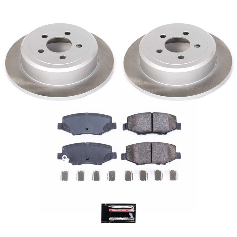 Power Stop 08-12 Jeep Liberty Rear Semi-Coated Rotor Kit PowerStop