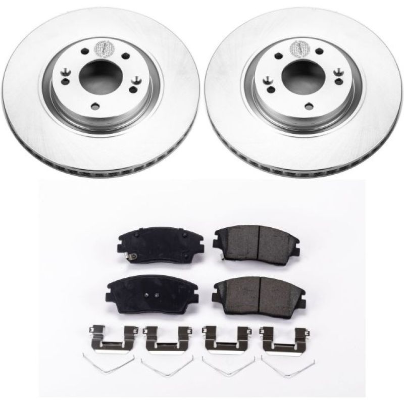Power Stop 15-17 Hyundai Tucson Front Z17 Evolution Geomet Coated Brake Kit PowerStop