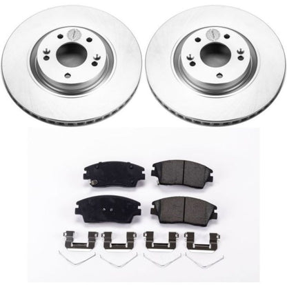 Power Stop 15-17 Hyundai Tucson Front Z17 Evolution Geomet Coated Brake Kit PowerStop