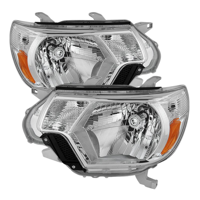 Xtune Toyota Tacoma 2012-2015 OEM Style Headlights Chrome HD-JH-TTA12-AM-C SPYDER