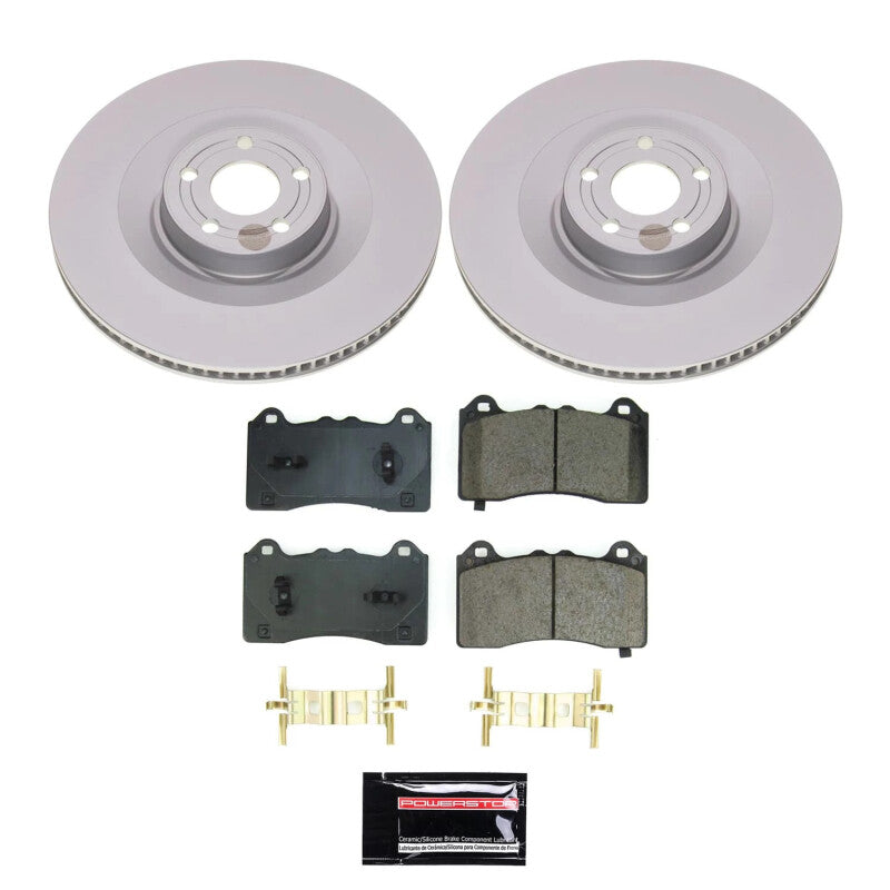 Power Stop 21-23 Ford Mustang Mach-E Front Z17 Coated Brake Kit PowerStop