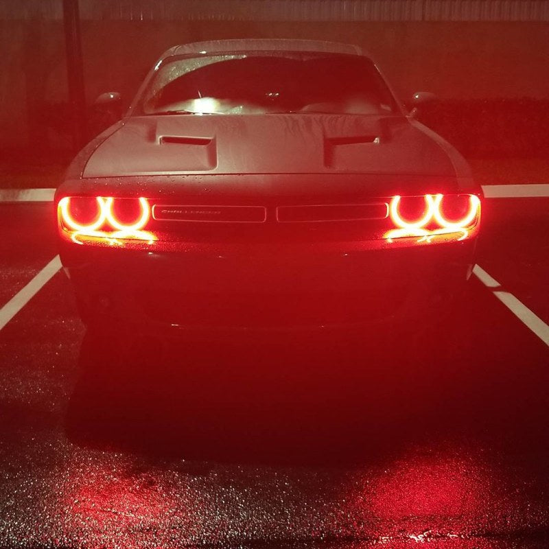 Oracle 15-21 Dodge Challenger Dynamic Surface Mount Headlight Halo Kit - ColorSHIFT - Dynamic ORACLE Lighting