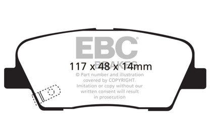 EBC Ultimax2 Rear Brake Pads - UD1387 EBC