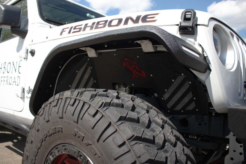 Fishbone Offroad 2018+ Jeep Wrangler JL/JLU/2020+ Gladiator JT  Steel Front Fender Flares  - Black