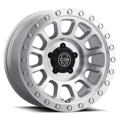 ICON Hulse 18x9 6x5.5 25mm Offset 6in BS Silver Machined