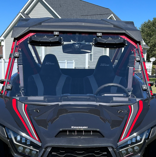 Seizmik Kawasaki Teryx KRX 1000 Scratch-Resistant Hard-Coated Polycarbonate Versa-Vent Front Windshield – 26097