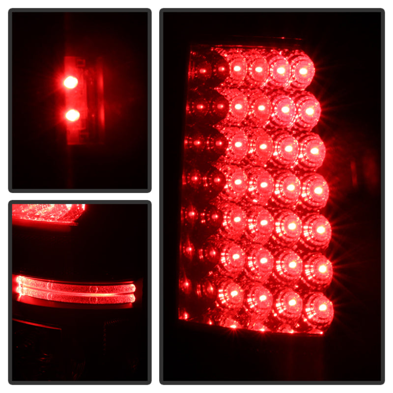 Spyder Chevy Silverado 1500 99-02 (Not Fit Stepside) LED Tail Lights Blk Smke ALT-YD-CS99-LED-BSM SPYDER