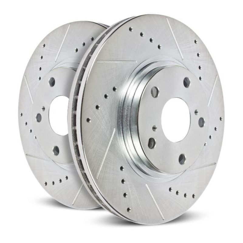 Power Stop 95-04 Toyota Tacoma Front Evolution Drilled & Slotted Rotors - Pair PowerStop