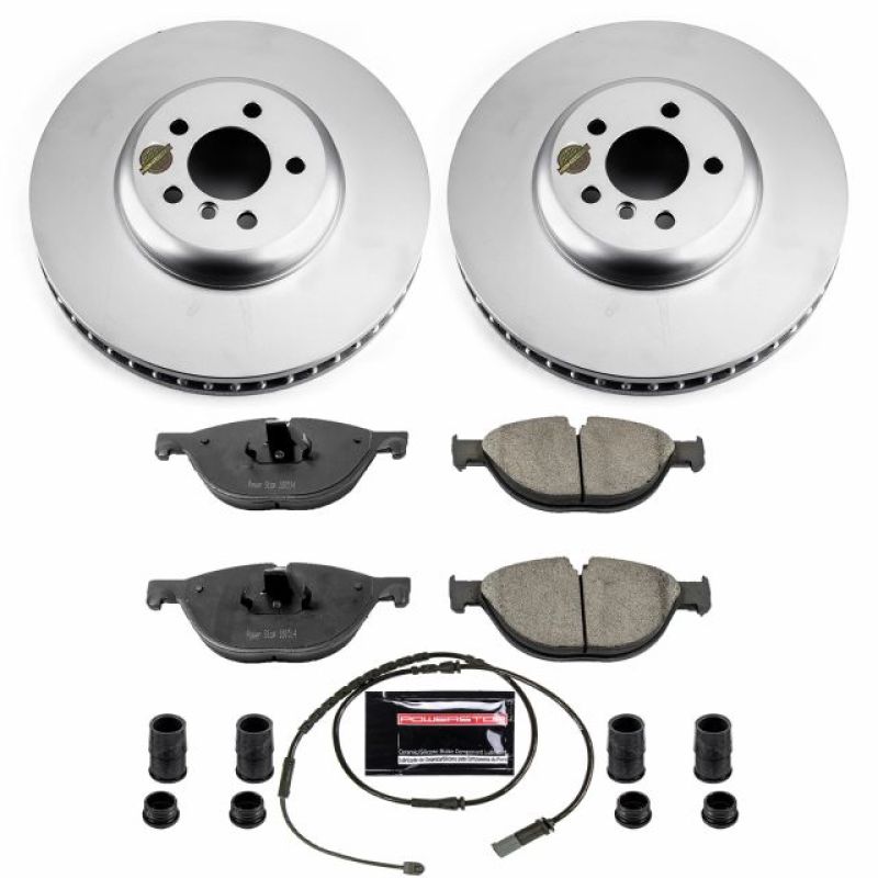 Power Stop 10-15 BMW 550i GT Front Z17 Evolution Geomet Coated Brake Kit PowerStop